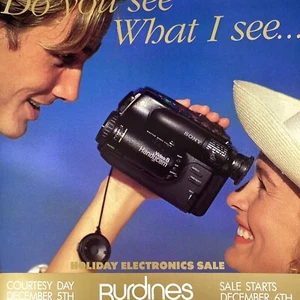 Electronics Christmas Catalog Miami Florida Burdines 1990 Sony Panasonic Atari - Picture 1 of 24