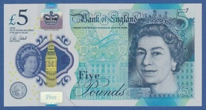 GRAN BRETAÑA / GREAT BRITAIN -- 5 POUNDS 2015 ( 2016 ) -- UNC -- PICK 394 . - Picture 1 of 2