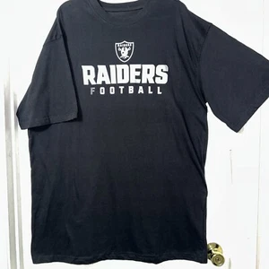 Las Vegas Raiders NFL Team Apparel Men’s XLT Black T-Shirt New With Tags - Picture 1 of 12