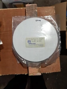 6” Titanium Dioxide Sputtering Target – TiO₂ Bare, 0.25” Thick, Unsealed - Picture 1 of 2