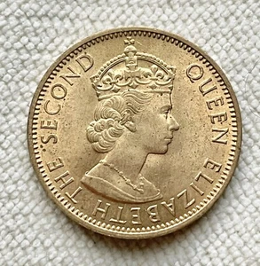 1964 BU JAMAICA HALF PENNY QUEEN ELIZABETH II - BRILLIANT UNCIRCULATED COIN KM38 - Picture 1 of 2