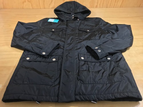 GUCCI CLASSIC GG LOGO BOTTONE ZIP NYLON GIACCA DA NEVE CON CAPPUCCIO NERO JACQUARD UOMO 54