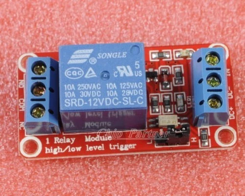 Scheda Relè 12V Dc 10A Singolo 1 Scambio Songle SRD-12VDC-SL-C SPDT PCB