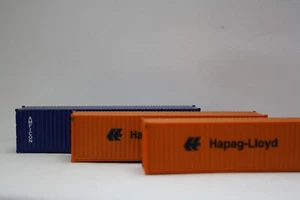 Container 3 Stück  "Hapag-Lloyd" und "Amficon"  Länge: 14cm H0   PP7357 - Bild 1 von 5
