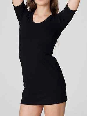 Vestido jersey fino manga corta algodón negro American Apparel 3XL Foto 1 de 3