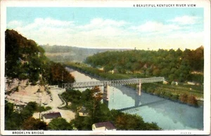 Beautiful Kentucky River View Brooklyn Bridge Postcard - Imagen 1 de 2