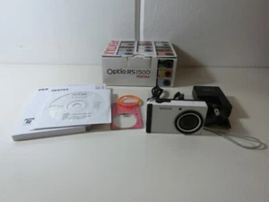 Pentax Optio RS1500 14MP Digital Camera - Silver "Many dress-up covers" Japan - Picture 1 of 8