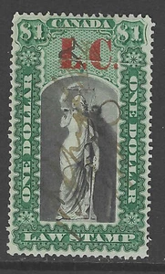 Bigjake: Quebec QL-10,  $1.00 Law Stamp - Revenue - Picture 1 of 2