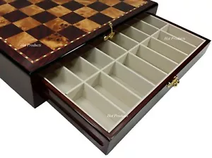 Tavolo portaoggetti 17" colore ciliegio e burlwood con 2 cassetti 1 quadrati 7/8 pollici - Foto 1 di 2