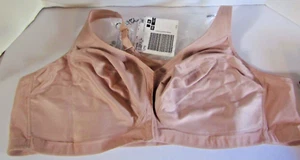 Sujetador Glamorise Café Beige Figura Completa MagicLift Cierre Frontal 56C NUEVO - Imagen 1 de 3