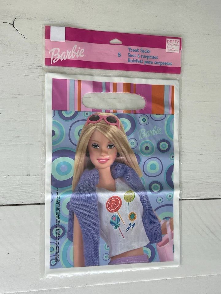Barbie Treat Sacks Vintage 2002 Hallmark Party... Juego de 8... ¡Nuevo!! Foto 1 de 4