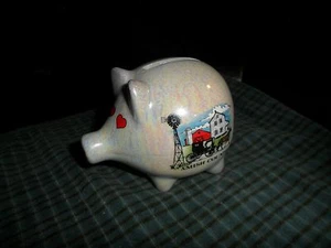 Vintage AMISH COUNTRY NIEDLICHES KLEINES SPARSCHWEIN von: Lipco Taiwan - Bild 1 von 6