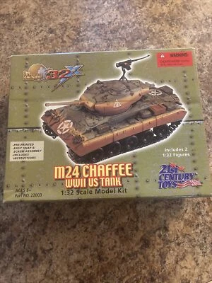 21st Century Toys The Ultimate Soldier 1:32 M24 Chaffee WWII U.S. Tank "NOS - Image 1 of 4