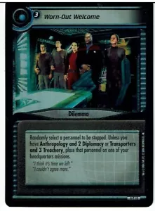 STAR TREK CCG 2E REFLECTIONS 2.0 FOIL CARD WORN OUT WELCOME 6P13 ex - Bild 1 von 1