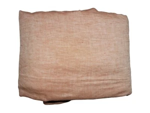 West Elm Pleated European Flax Linen Blackout Drape 48x84 Terracotta Melange OB - Picture 1 of 7