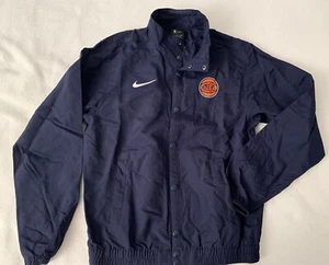 NY KNICKS NIKE CITY EDITION JACKET SMALL SNAP FRONT MSG NBA BASKETBALL NAVY - Picture 1 of 5
