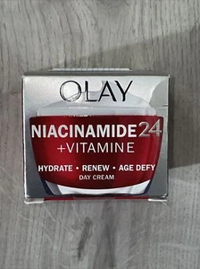 Olay Niacinamide 24 + Vitamin E Day Face Cream 50ml | Hydrate | Renew | Age Defy - Picture 1 of 5