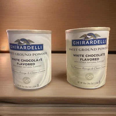 2 nuevos sin abrir Ghirardelli dulce molido sabor chocolate blanco polvo 3,12 libras Foto 1 de 4