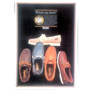 1981 Print Ad Dexter Boat Shoes What's Up, Dock Vintage 8x11 Vintage - Picture 1 of 2