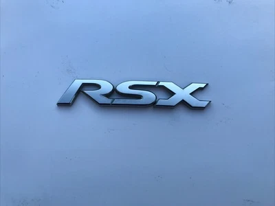 02-06 Acura RSX Chrome ( RSX ) Rear Deck Hatch Lid Emblem - Image 1 of 2