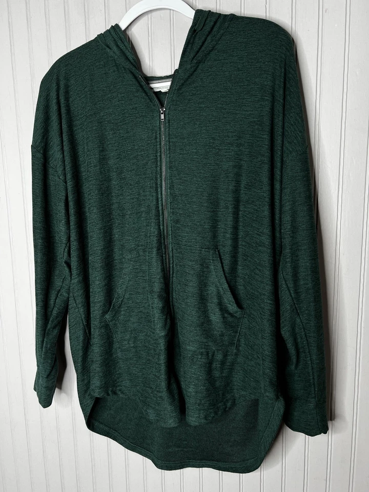 Maurices 连帽衫女式 XL 全拉链抽绳帽轻便柔软口袋 — 第 1/4 张图片