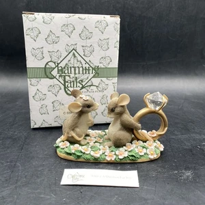 Charming Tails Fitz and Floyd I Have a Question For You Proposal Ring Boxed - Picture 1 of 24
