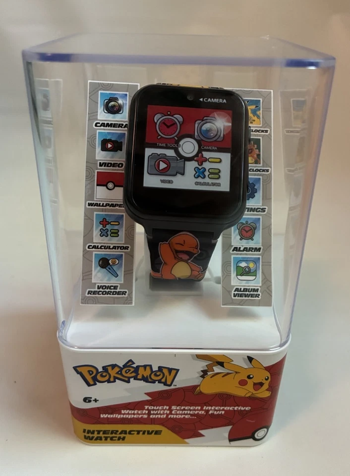 2021 ACCUTIME POK4231AZ POKEMON CHILDS SMARTWATCH w/CHARGE CABLE NO GAMES