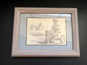 Miniimágenes enmarcadas Don Greytak Montana Farming Prints tractor #56 - Imagen 1 de 7