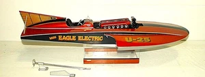 HYDROPLANE MODEL U-25 Miss Eagle Electric Gold Cup Racer 1968 Unlimited Hydro - Picture 1 of 7