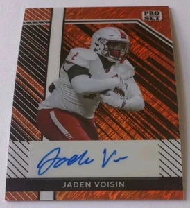 Jaden Voisin 2024 Leaf Collective Pro Set Red Shimmer Auto 7/10 South Alabama π - Foto 1 di 3