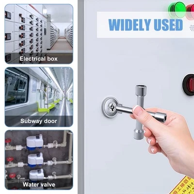 Llave triangular profesional de 4 vías herramienta de llave triangular multifuncional - Imagen 1 de 4