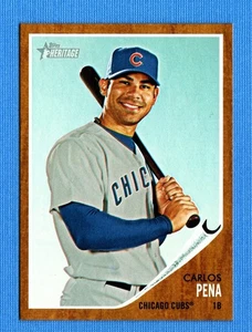 2011 Topps Heritage #14 Carlos Pena Chicago Cubs - Picture 1 of 1