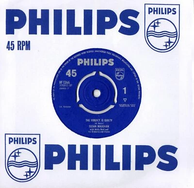 SUSAN MAUGHAN 7" SINGLE - THE VERDICT IS GUILTY - BACHELOR GIRL - NEAR MINT - Image 1 of 2