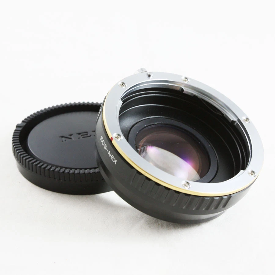 0.72x Focal Reducer Speed Booster Canon EOS EF lens to Sony E NEX Adapter 5R 7 - Image 1 of 3