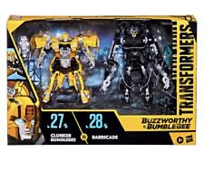 Hasbro Transformers Studio Buzzworthy 27 CLUNKER BUMBLEBEE vs 28 BARRICADE NEW