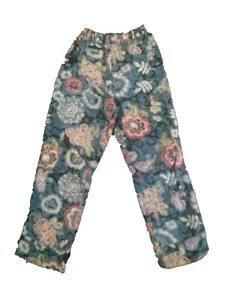 New Oilily Floral Cotton Ladies Teen Girls Vintage Lined Reindeer Pants 140 152 - Picture 1 of 7