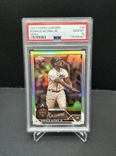 2023 Topps Chrome Ronald Acuna Jr. Sepia PSA 10 Atlanta Braves POP 1!
