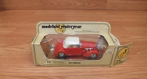 Genuine Matchbox (812) Yesteryear 1937 Cord Red And White Collectible Toy Car - Picture 1 of 7