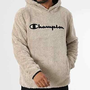 CHAMPION UOMO PILE ORSETTO CAPPUCCIO art. 220445 ES057 BEIGE - Picture 1 of 4