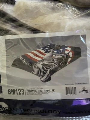 American Flag Blanket Solaron Korean Technology King Size Patriotic Military - Image 1 of 3