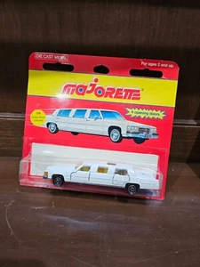 Vintage Majorette 300 series 339 Cadillac Stretch Limousine WHITE 1:64 Diecast - Picture 1 of 2