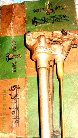 Vintage Rockford Brass Works Toilet Fill Valve "No Tone" Duck Bill Ballcock NOS Cover