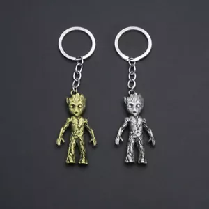 Vengadores Guardianes de la Galaxia Groot Aleación Llavero Llavero Llavero Anillos - Imagen 1 de 12