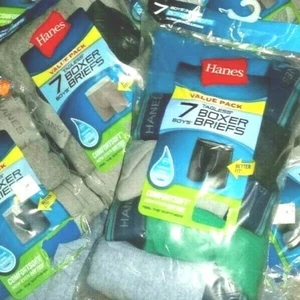 Hanes Boys Underwear 7 Pack Tagless Boxer Briefs ComfortSoft Size Small New - Picture 1 of 3