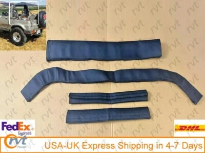 1986-1994 Suzuki Samurai Sport Bar Cover Roll Cage Pad Kit Black - Image 1 of 4