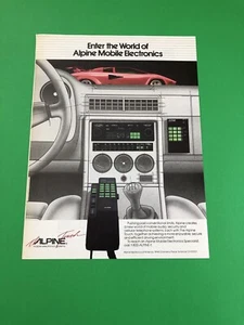 LAMBORGHINI COUNTACH ALPINE VINTAGE ORIGINAL PRINT AD ADVERTISEMENT PRINTED B17 - Bild 1 von 1