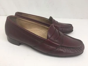 Men's Florsheim Imperial Quality Leather Cordovan Penny Loafers Size 8.5D - Picture 1 of 10