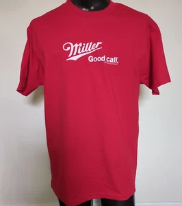 Vintage XLT Miller Bier T-Shirt Herren AAA 2005 Good Call rotes Logo neu - Bild 1 von 4