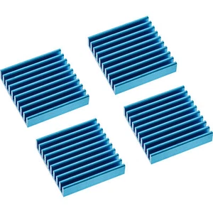 Ram-Kühler 4x selbstklebende Kühlrippen Blau Chip Arbeitsspeicher Kühlung passiv - Afbeelding 1 van 1