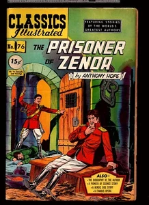 Classics Illustrated 76 HRN 75 First Edition 1950 The Prisoner Of Zenda - Picture 1 of 2